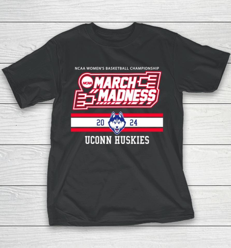 Uconn Huskies Ncaa Womens Basketball Championship March Madness 2024 Youth T-Shirt