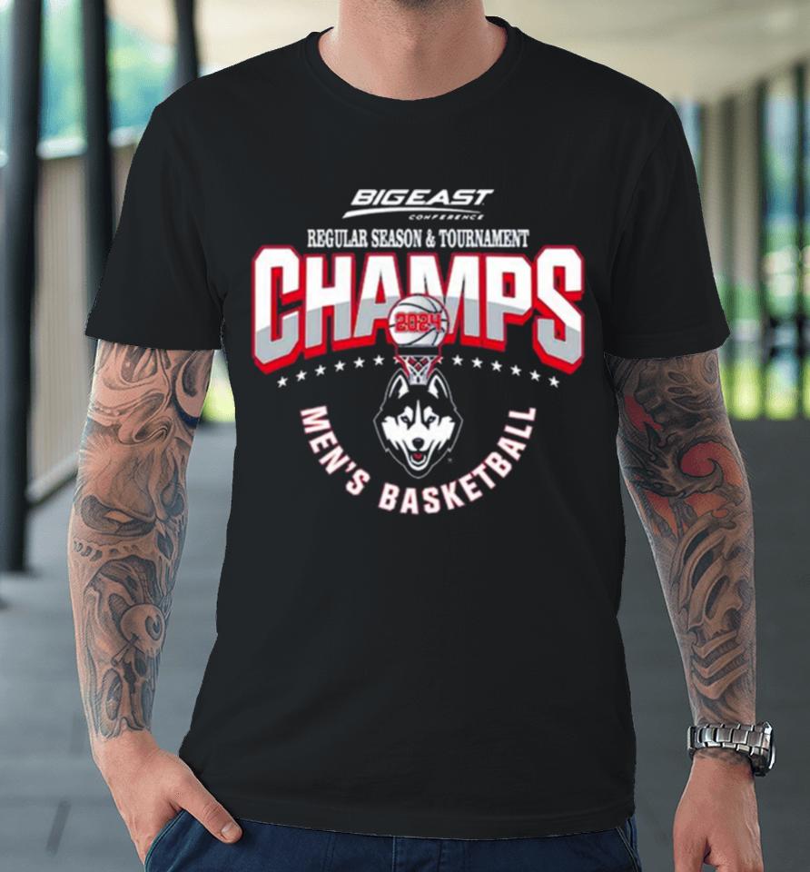 Uconn Ncaa Men’s Basketball 2024 Big East Tournament Champions – Premium T-Shirt