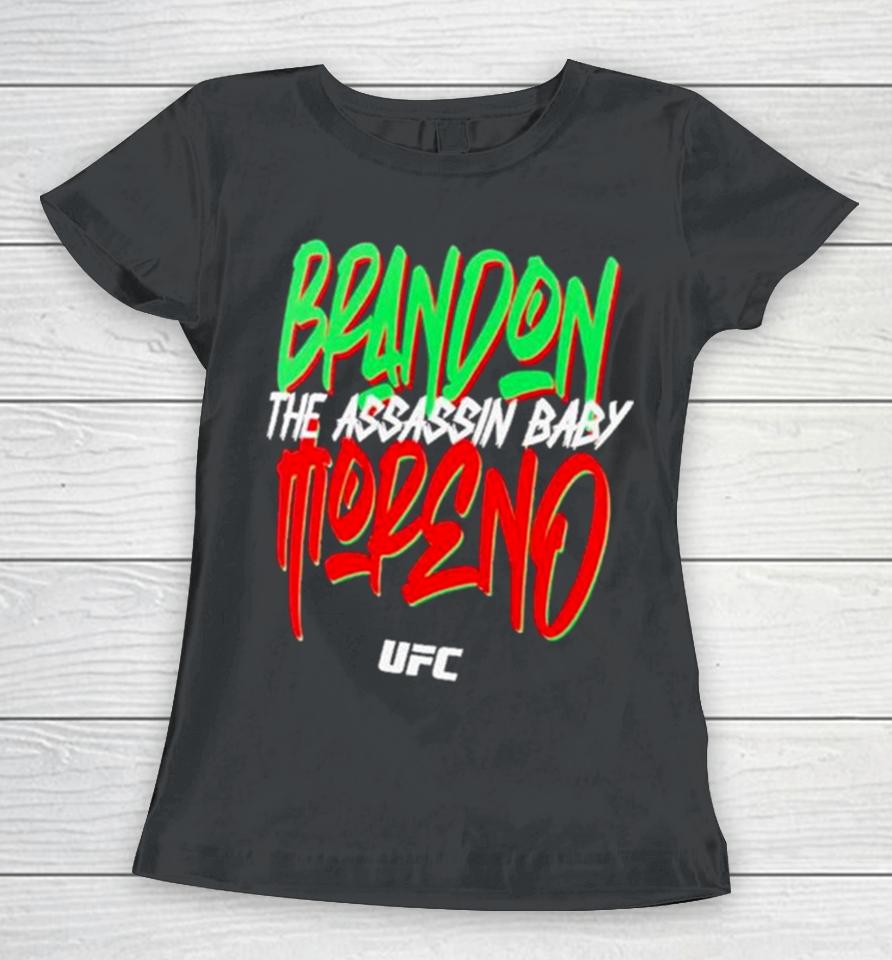 Ufc Merch Brandon Moreno Heather Gray Fanatics Branded The Assassin Baby Women T-Shirt