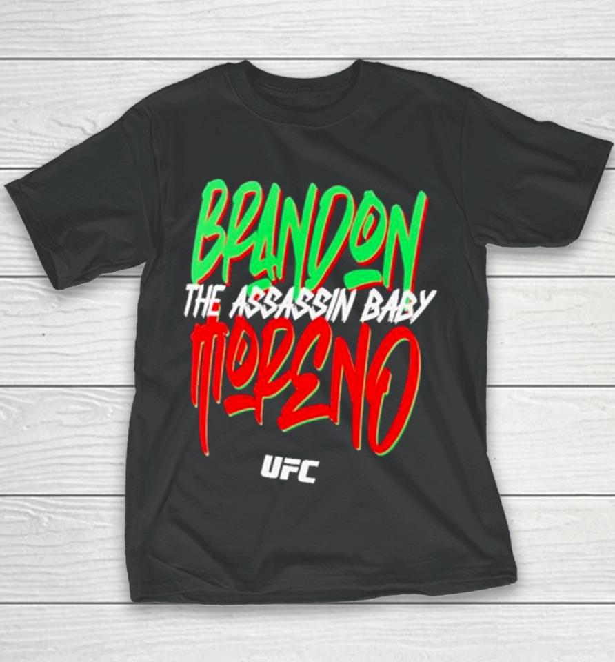 Ufc Merch Brandon Moreno Heather Gray Fanatics Branded The Assassin Baby Youth T-Shirt