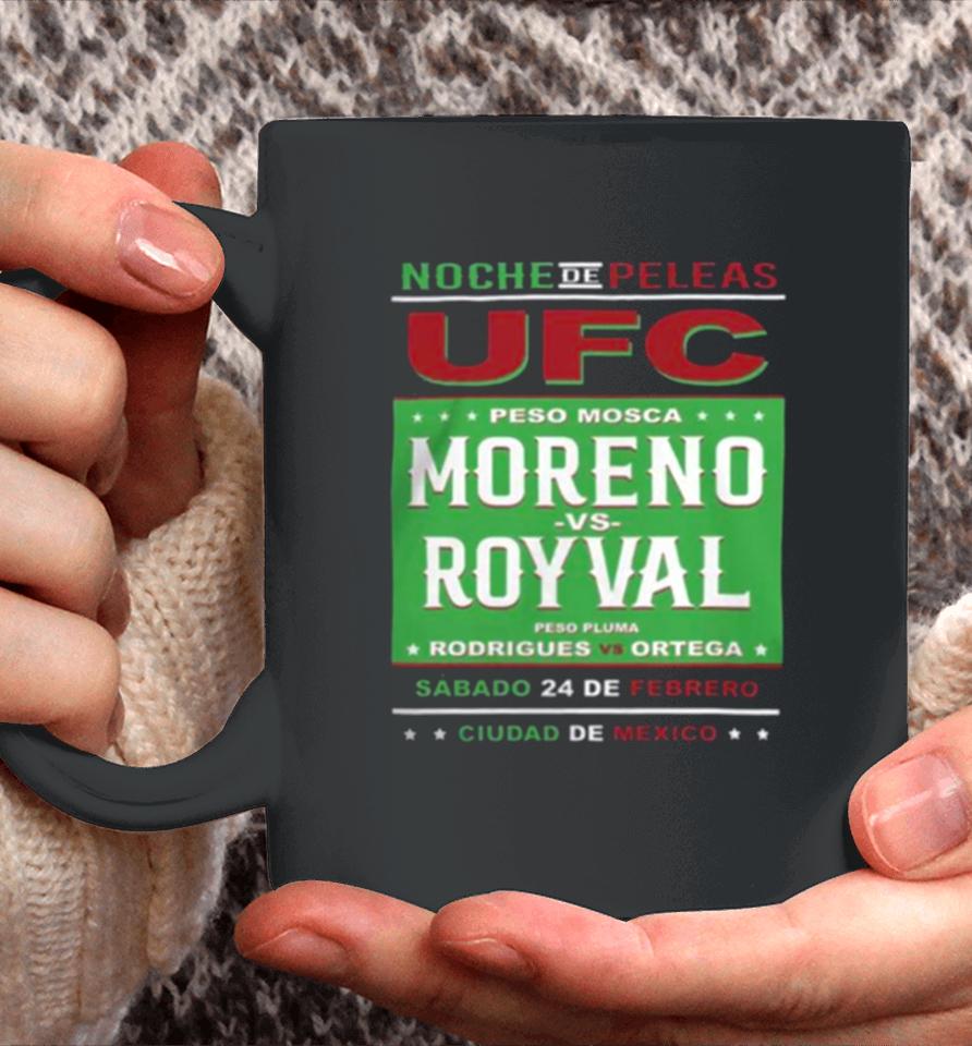 Ufc Store Fanatics Branded Black Moreno Vs. Royval 2 Fight Night Mexico City Matchup Coffee Mug