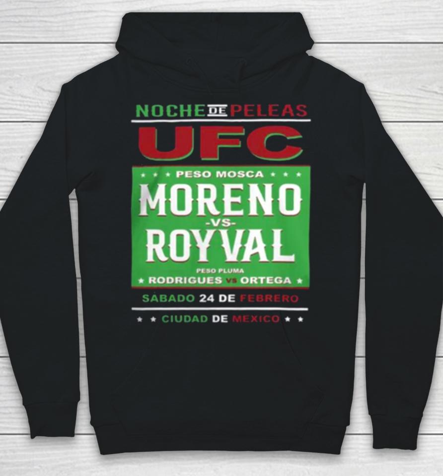 Ufc Store Fanatics Branded Black Moreno Vs. Royval 2 Fight Night Mexico City Matchup Hoodie