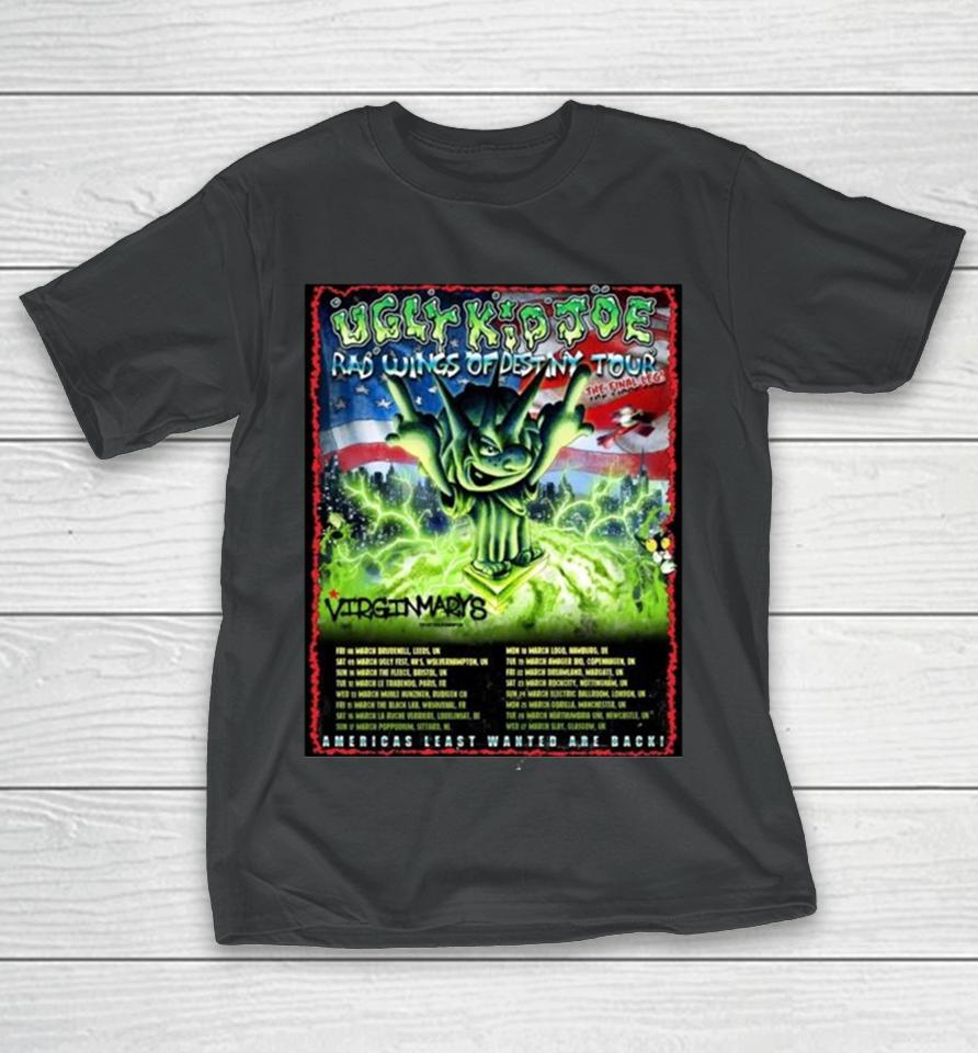 Ugly Kid Joe Rad Wings Of Destiny Tour 2024 T-Shirt