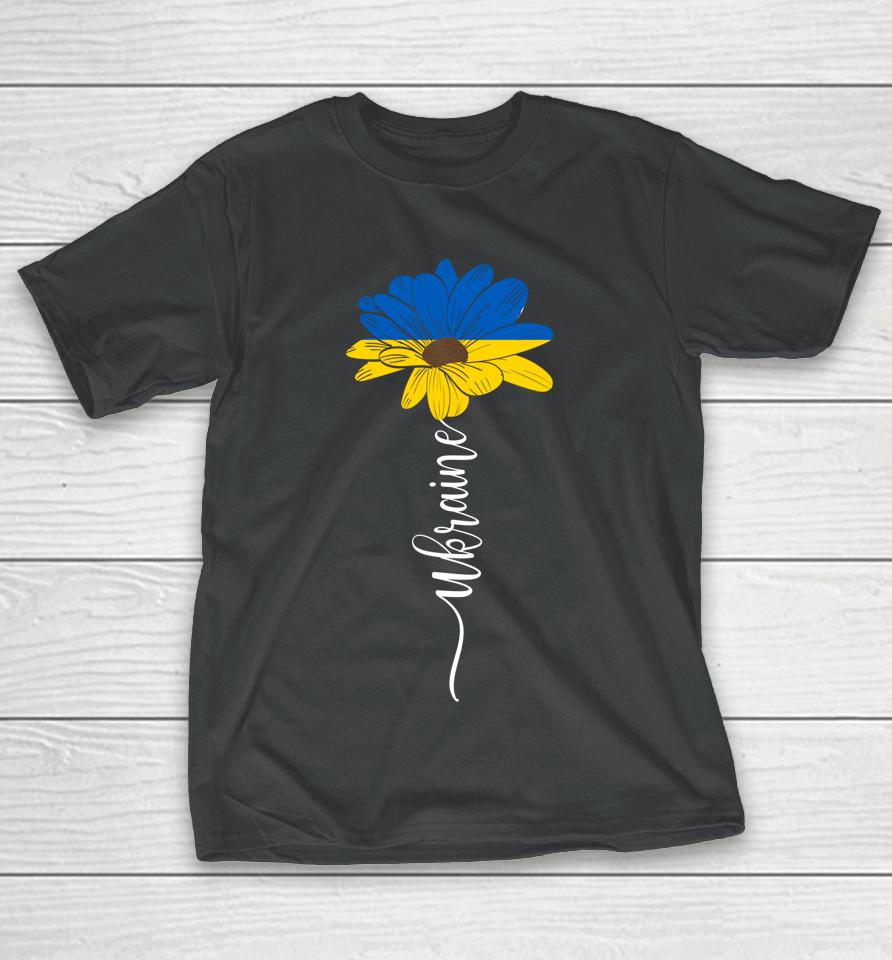Ukraine Flag Sunflower Support Ukraine T-Shirt