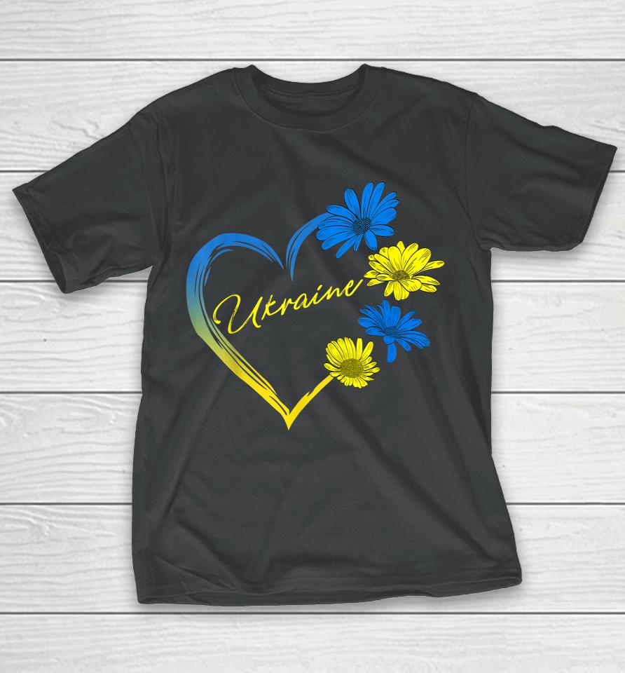 Ukraine Flag Sunflower Vintage Ukraine T-Shirt