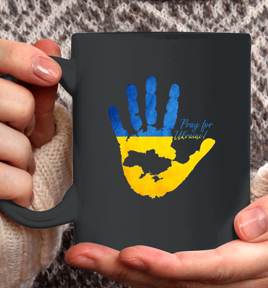 Ukraine Map Pray For Ukraine Coffee Mug