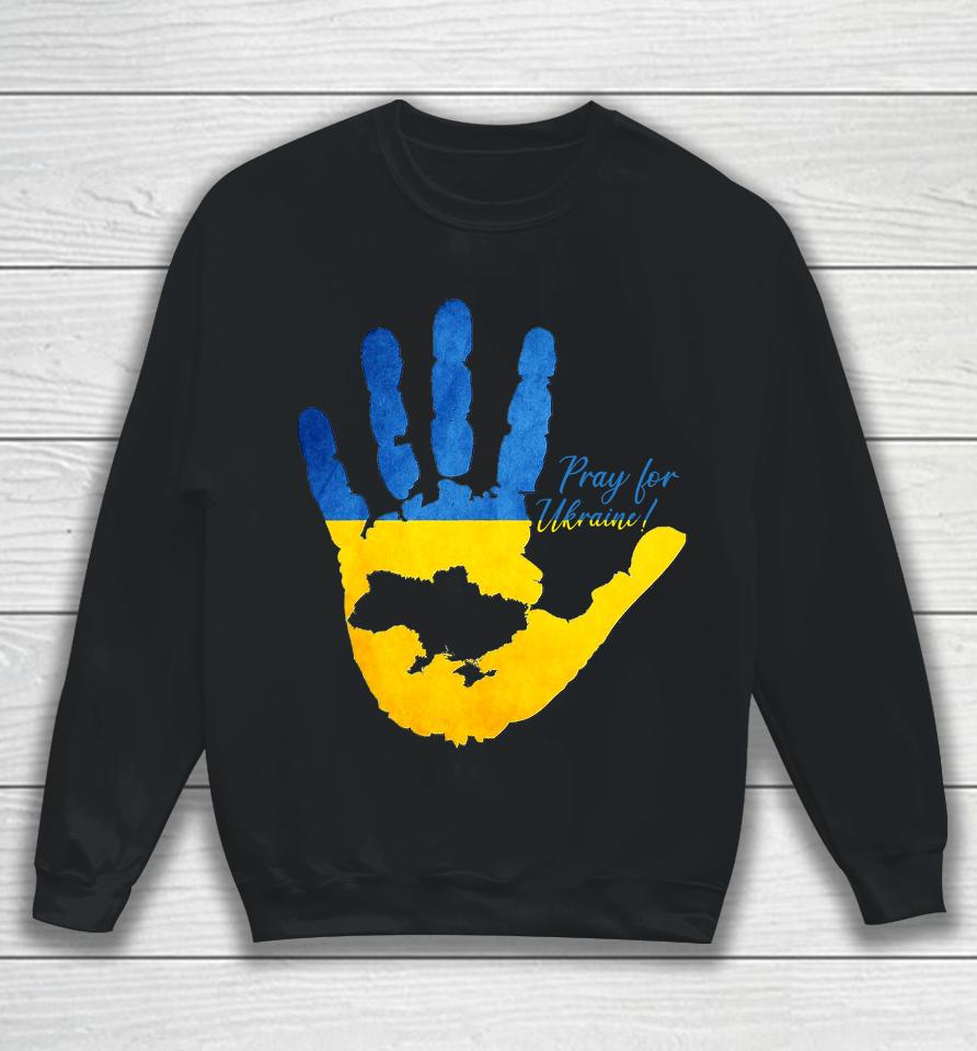 Ukraine Map Pray For Ukraine Sweatshirt