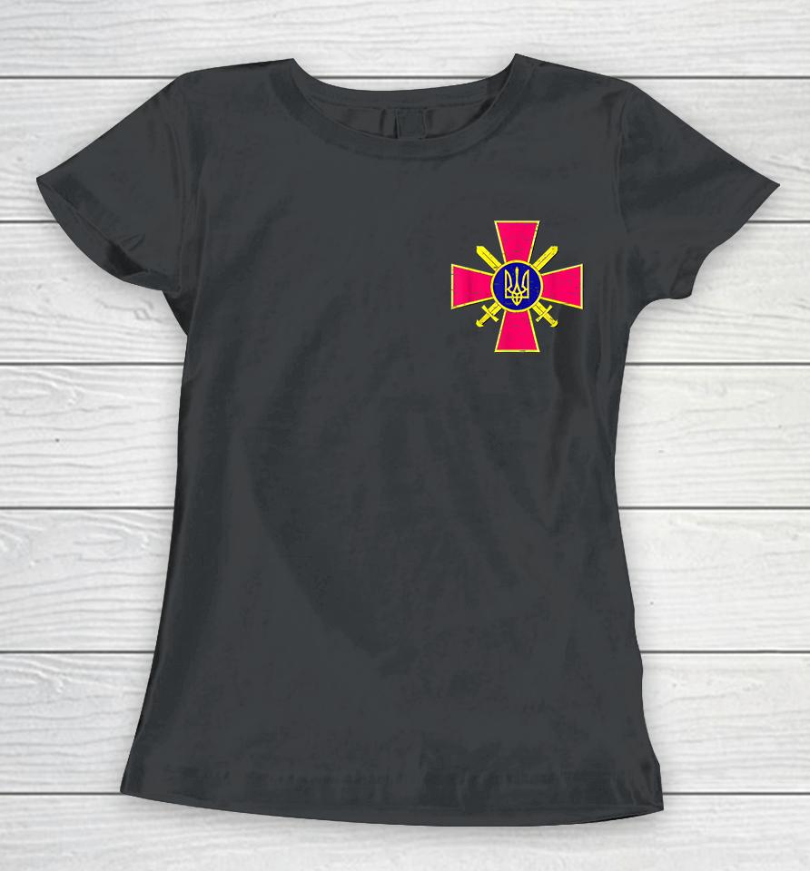 Ukrainian Ground Forces Emblem Ukraine Army Armed Forces Women T-Shirt
