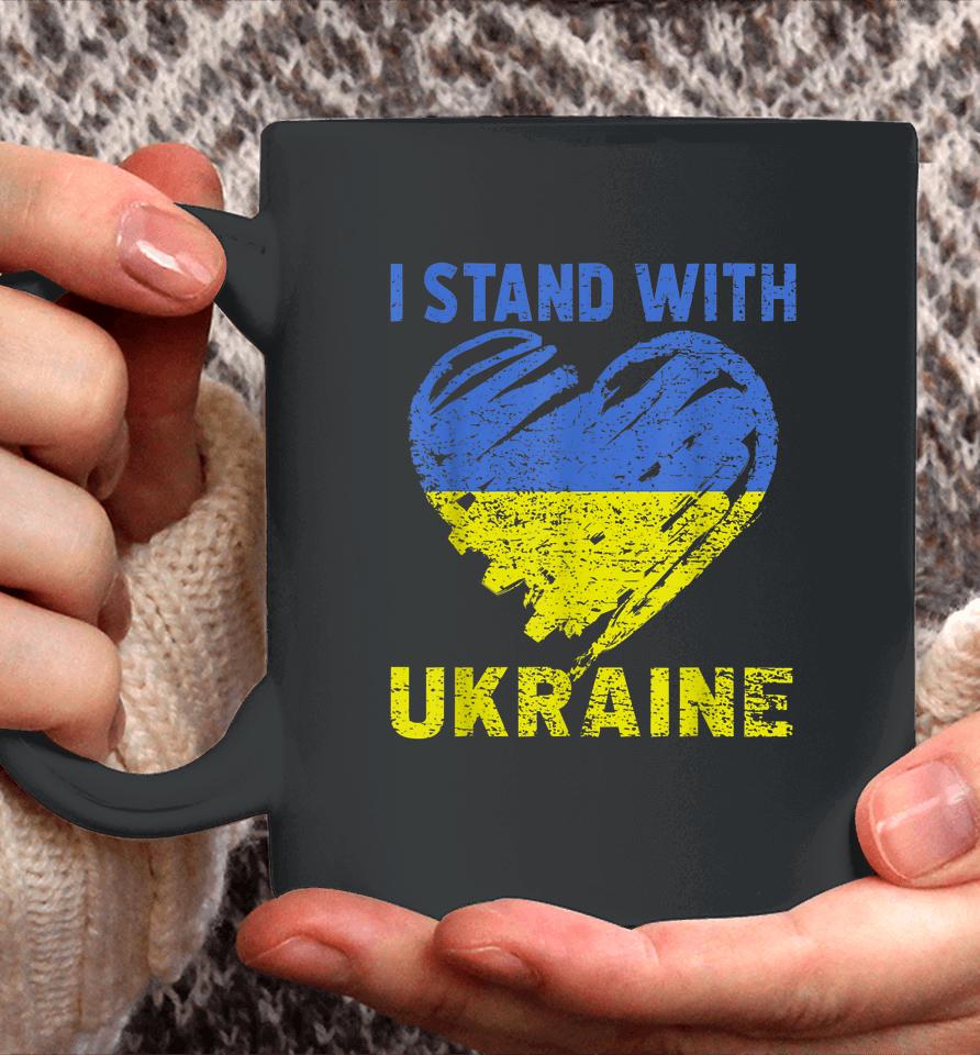 Ukrainian Lover I Stand With Ukraine Heart Coffee Mug