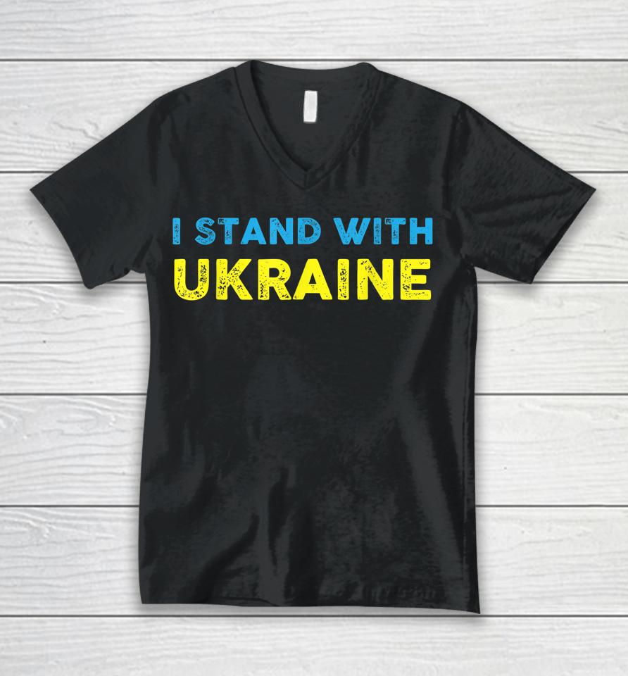 Ukrainian Lover I Stand With Ukraine Unisex V-Neck T-Shirt