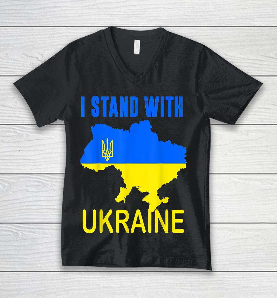 Ukrainian Lover I Stand With Ukraine Unisex V-Neck T-Shirt