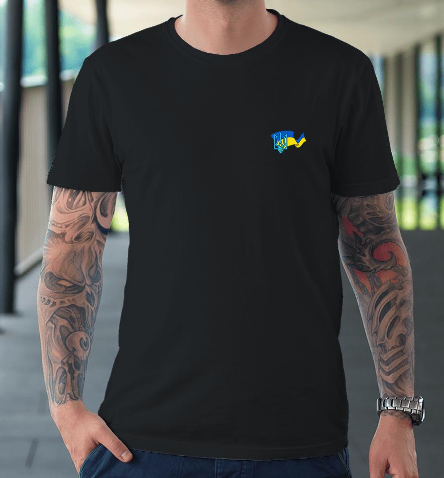 Ukrainian Tryzub &Amp; Flag Premium T-Shirt