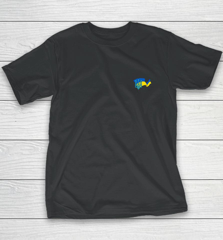 Ukrainian Tryzub &Amp; Flag Youth T-Shirt