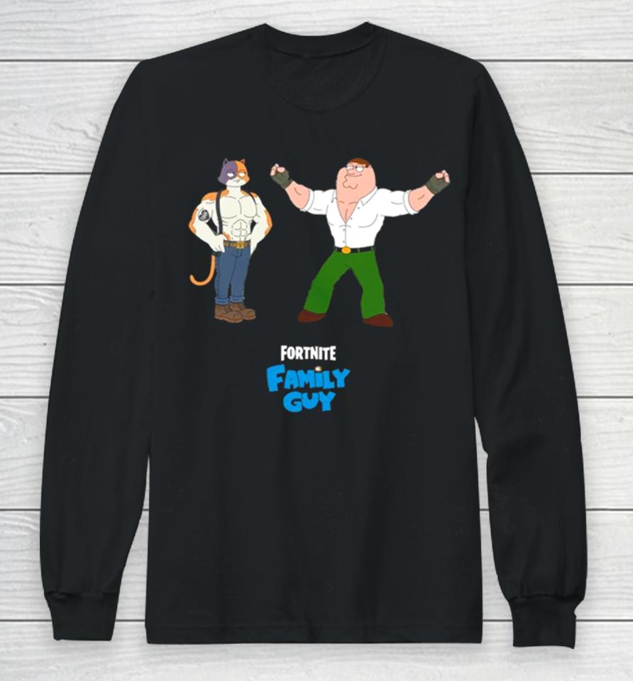 Ultimate Cat Skin Meowscles And Peter Griffin Fortnite Game New Characters Funny Long Sleeve T-Shirt