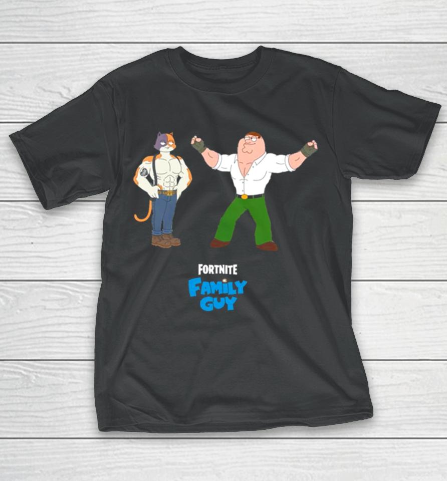 Ultimate Cat Skin Meowscles And Peter Griffin Fortnite Game New Characters Funny T-Shirt