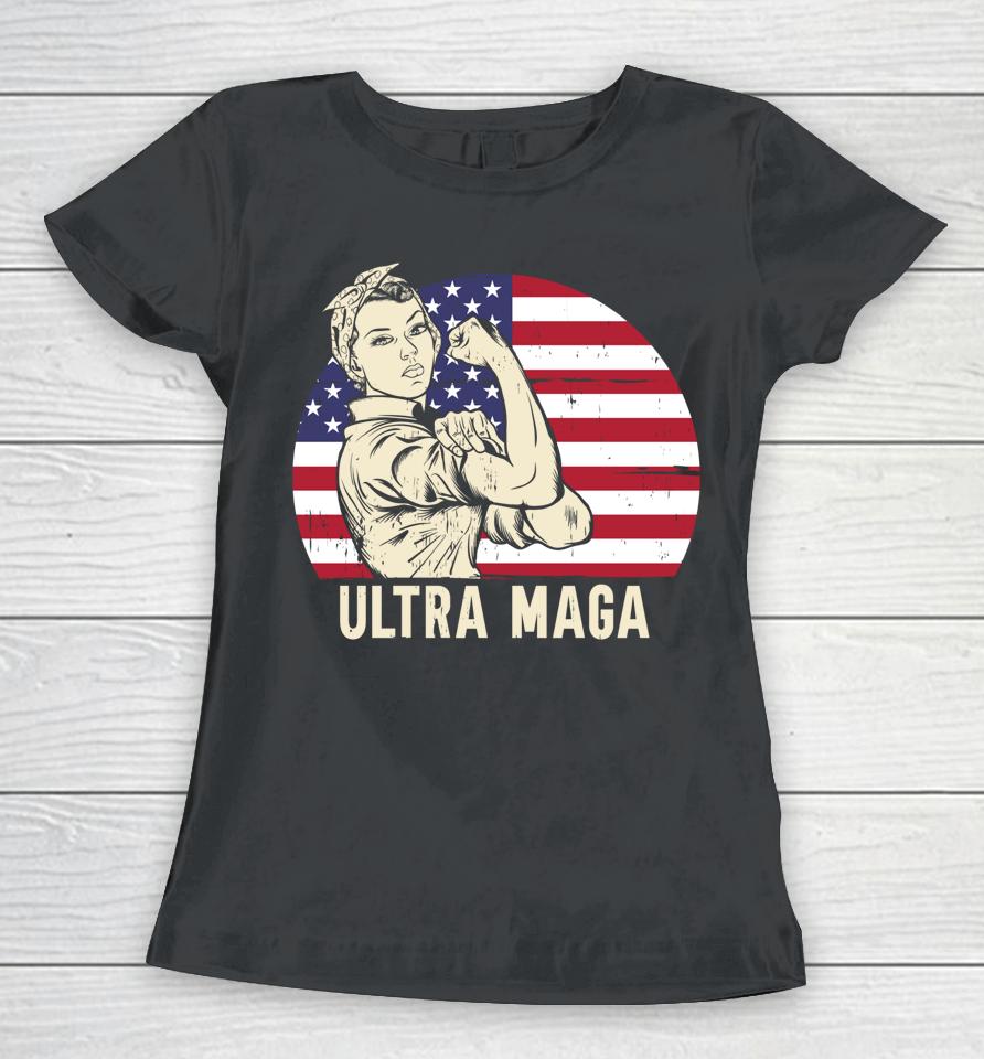 Ultra Maga Messy Bun Women T-Shirt
