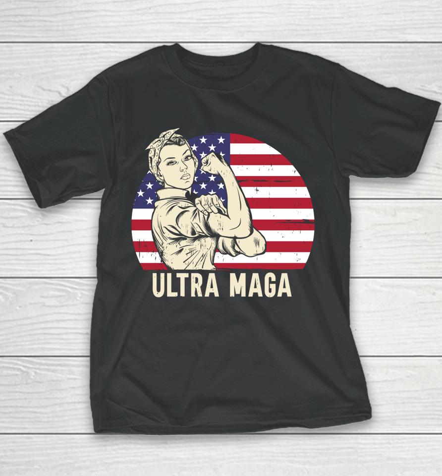 Ultra Maga Messy Bun Youth T-Shirt