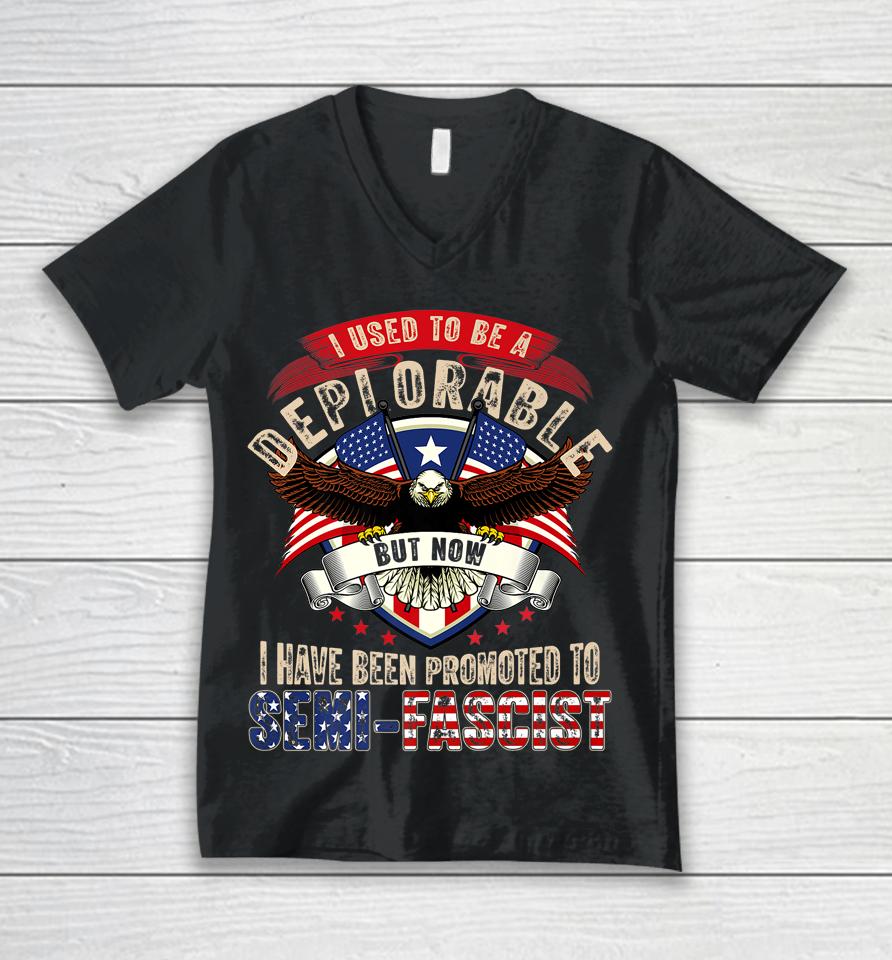 Ultra Maga Now I Have Been Promoted To Semi-Fascist Eagle Unisex V-Neck T-Shirt