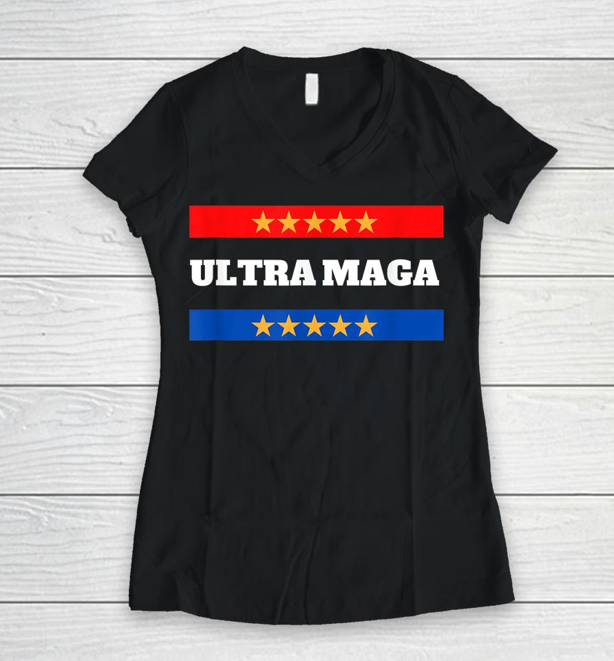 Ultra Maga Women V-Neck T-Shirt