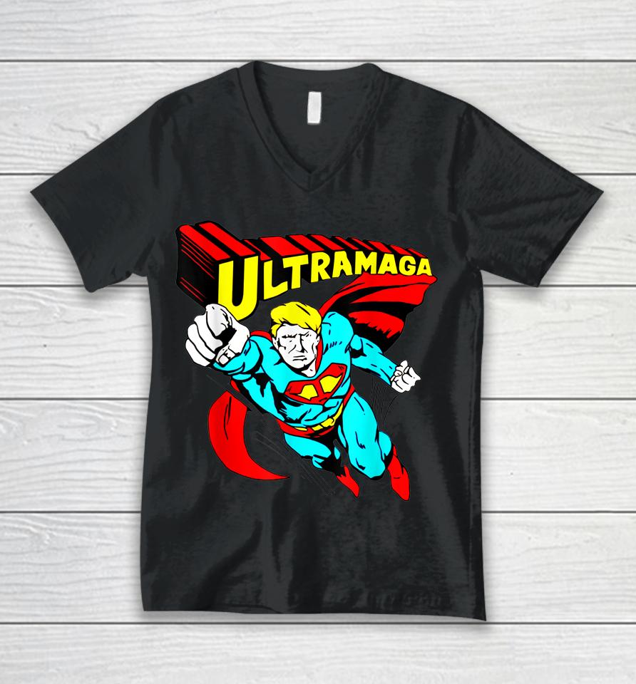 Ultra Maga Trump America Unisex V-Neck T-Shirt