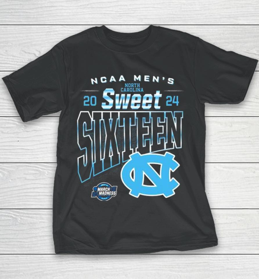 Unc Mbb 2024 Sweet Sixteen Ncaa Basketball Youth T-Shirt