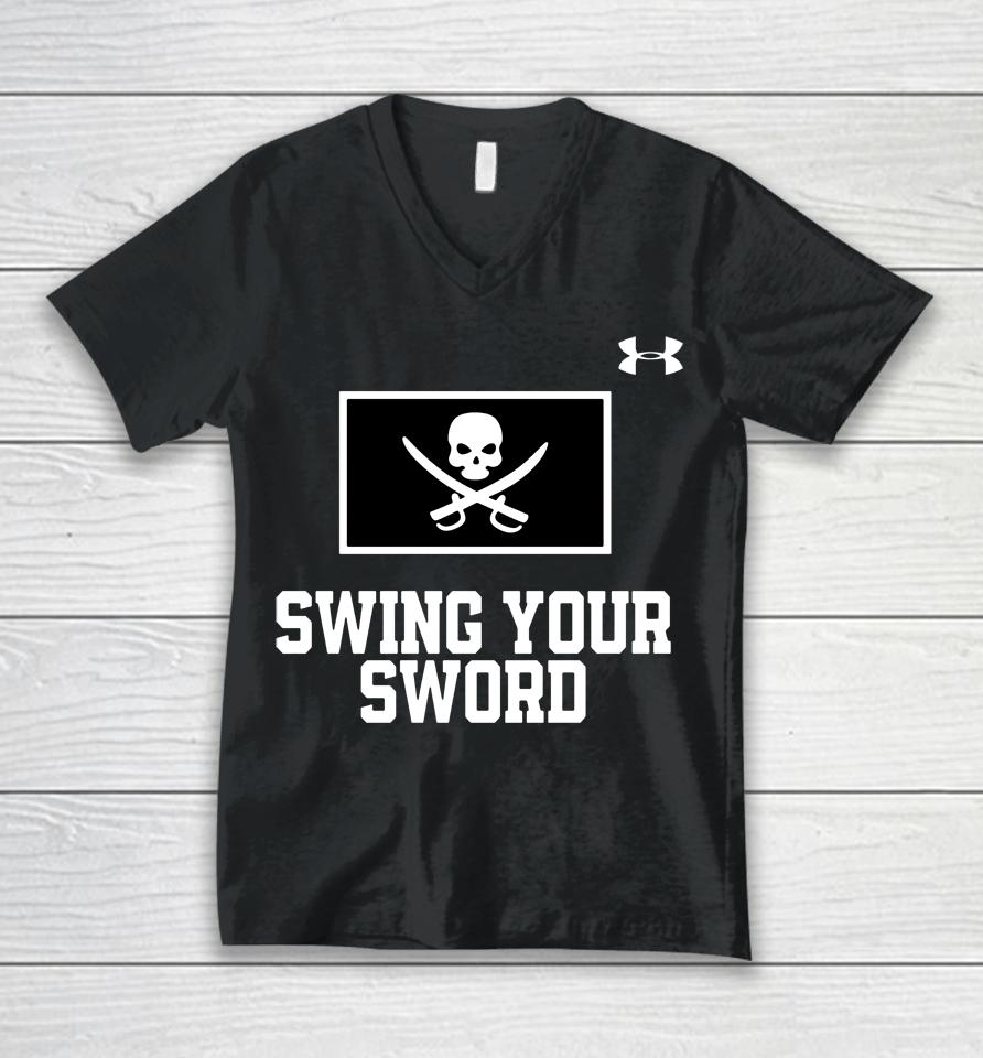 Under Armour Mike Leach Swing Your Sword Unisex V-Neck T-Shirt