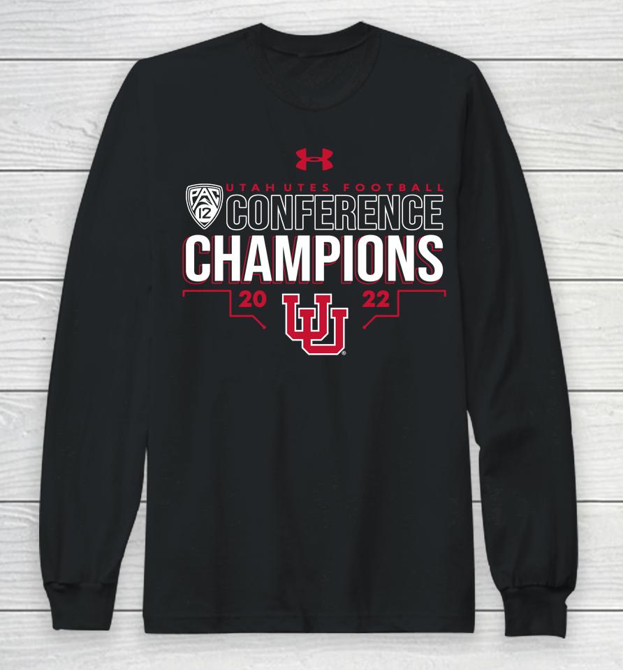 Under Armour Utah Utes Football 2022 Pac-12 Conference Champions Long Sleeve T-Shirt