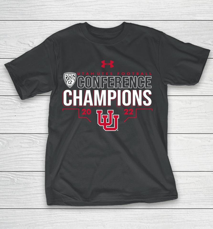 Under Armour Utah Utes Football 2022 Pac-12 Conference Champions T-Shirt