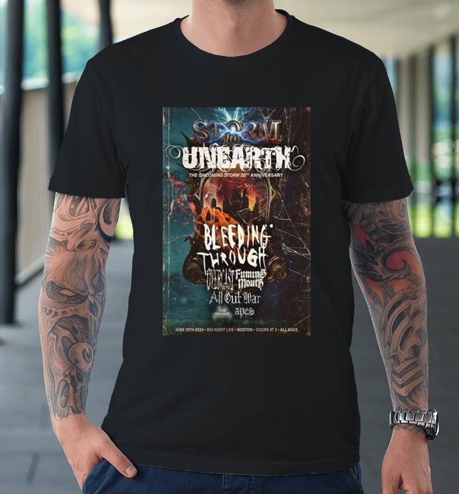 Unearth Celebrate 20 Years Of Our Album The Oncoming Storm June 15Th 2024 Premium T-Shirt