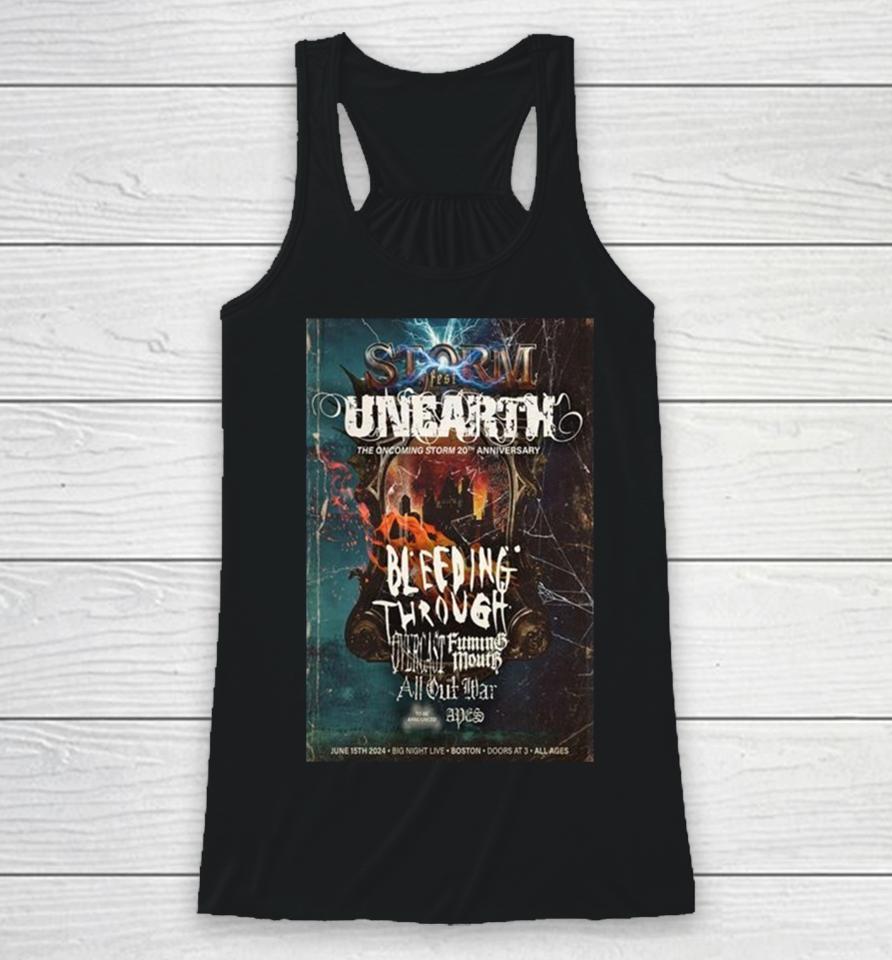 Unearth Celebrate 20 Years Of Our Album The Oncoming Storm June 15Th 2024 Racerback Tank