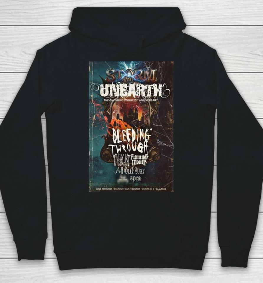 Unearth Celebrate 20 Years Of Our Album The Oncoming Storm June 15Th 2024 Hoodie