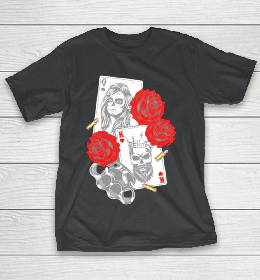 Unique Gangsta Concept Playing Card T-Shirt