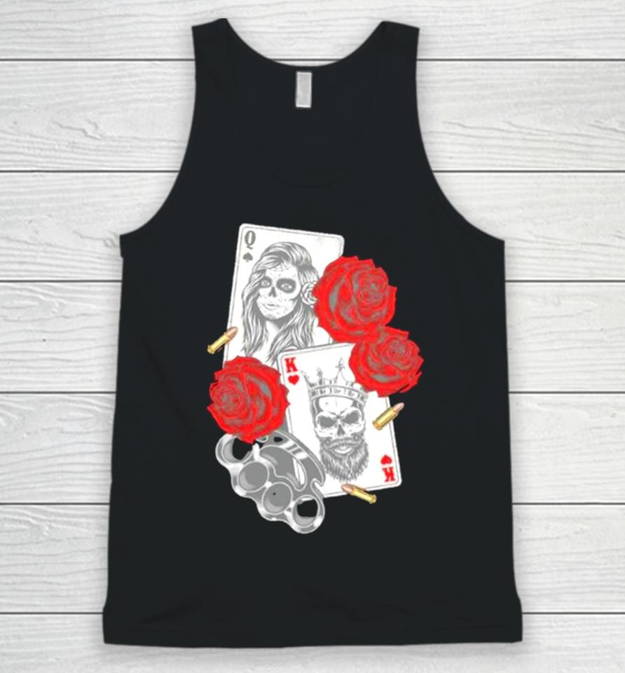 Unique Gangsta Concept Playing Card Unisex Tank Top