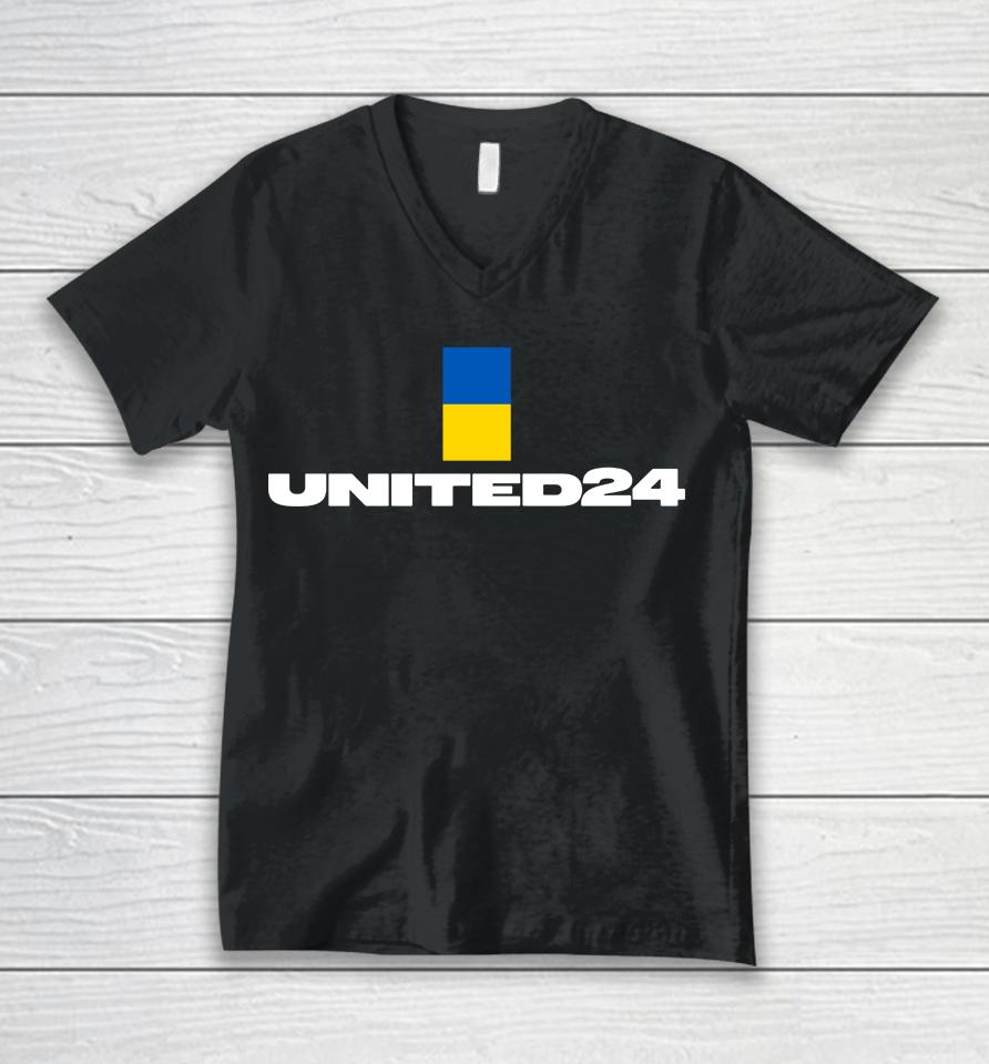 United 24 Unisex V-Neck T-Shirt