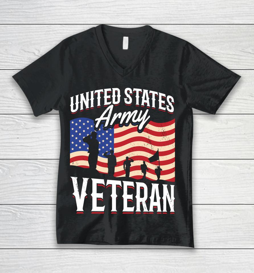 United States Army Veteran Veterans Day Unisex V-Neck T-Shirt