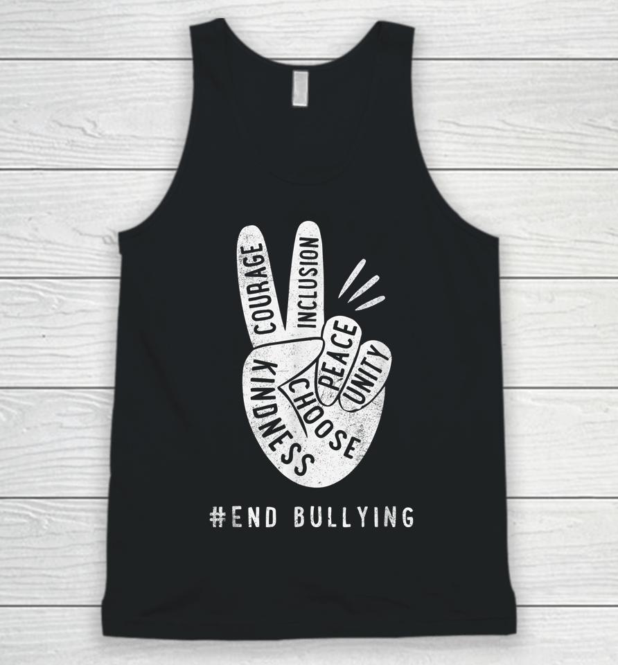 Unity Day Be Kind For Women Anti Bullying Orange Unisex Tank Top