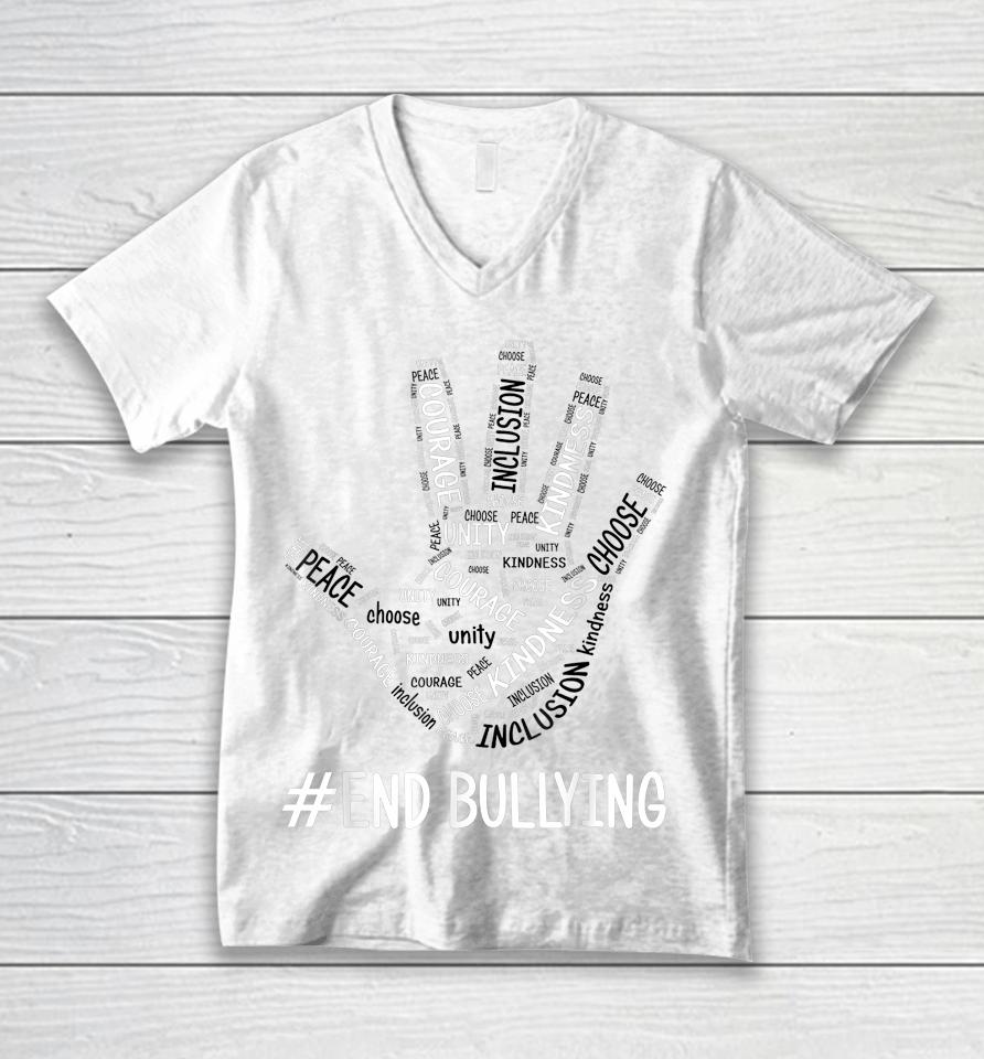 Unity Day Orange Kids 2023 Anti Bullying Love Sign Language Unisex V-Neck T-Shirt
