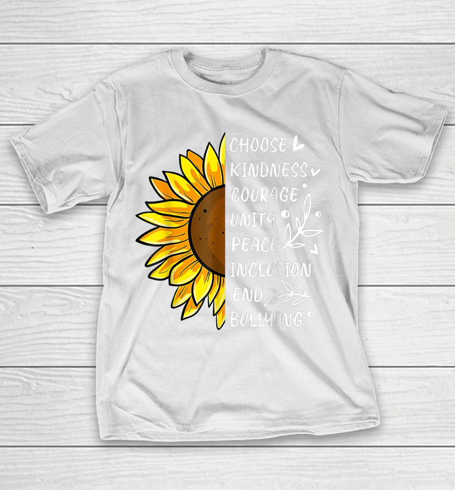 Unity Day Orange Kids 2023 Anti Bullying Sunflower T-Shirt