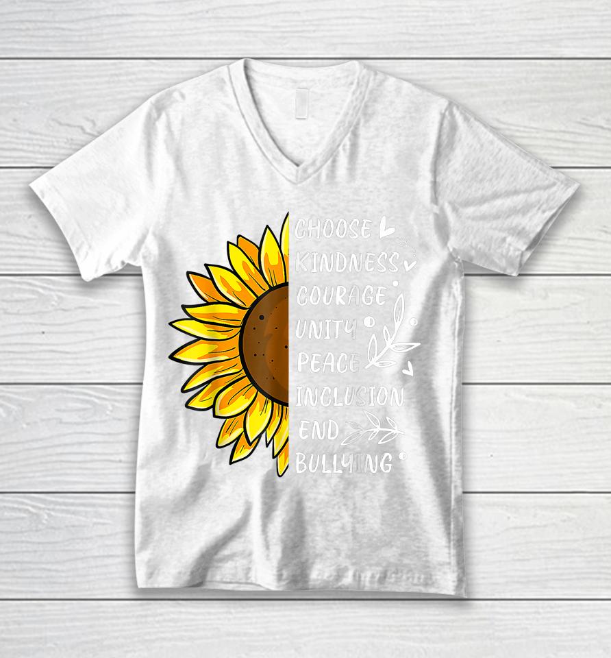 Unity Day Orange Kids 2023 Anti Bullying Sunflower Unisex V-Neck T-Shirt