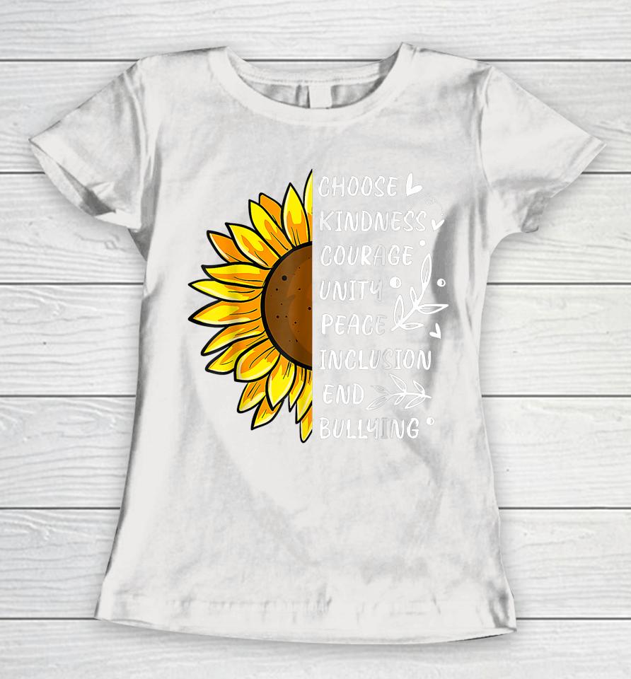 Unity Day Orange Kids 2023 Anti Bullying Sunflower Women T-Shirt