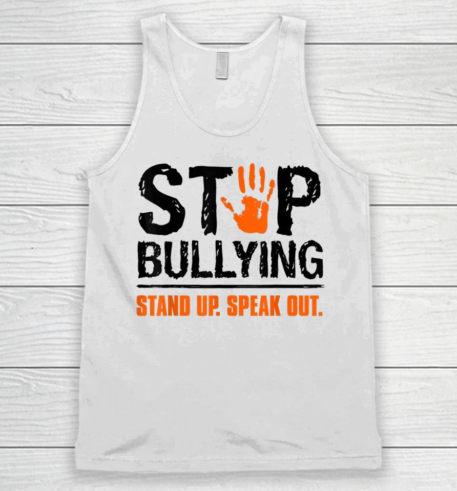 Unity Day Orange T-Shirt Stop Bullying Stand Up Speak Out Unisex Tank Top