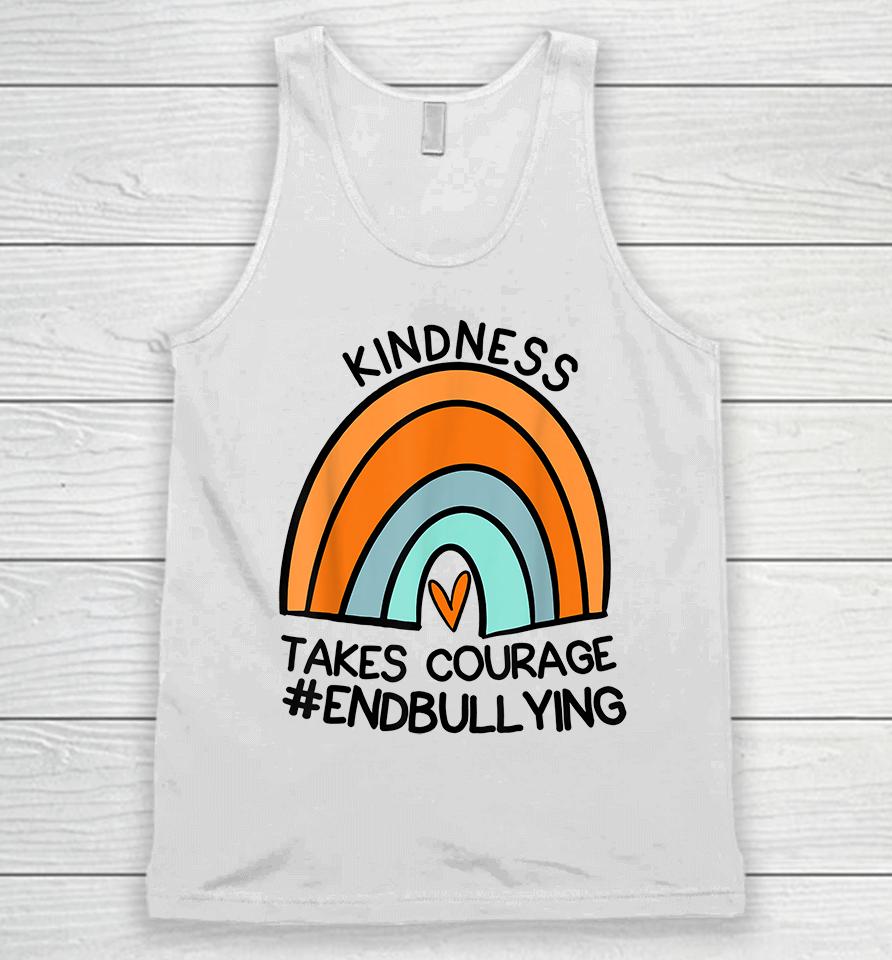 Unity Day Orange Tee Kindness Takes Courage End Bullying Unisex Tank Top