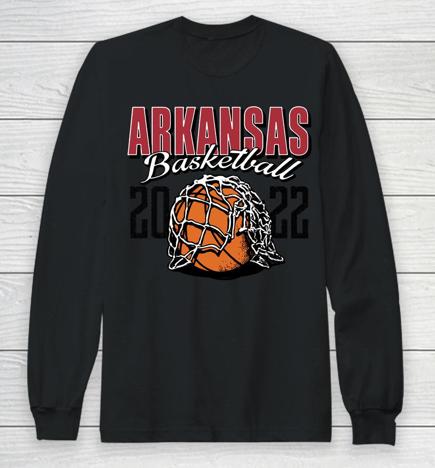 University Of Arkansas Basketball Nothing But Net Long Sleeve T-Shirt