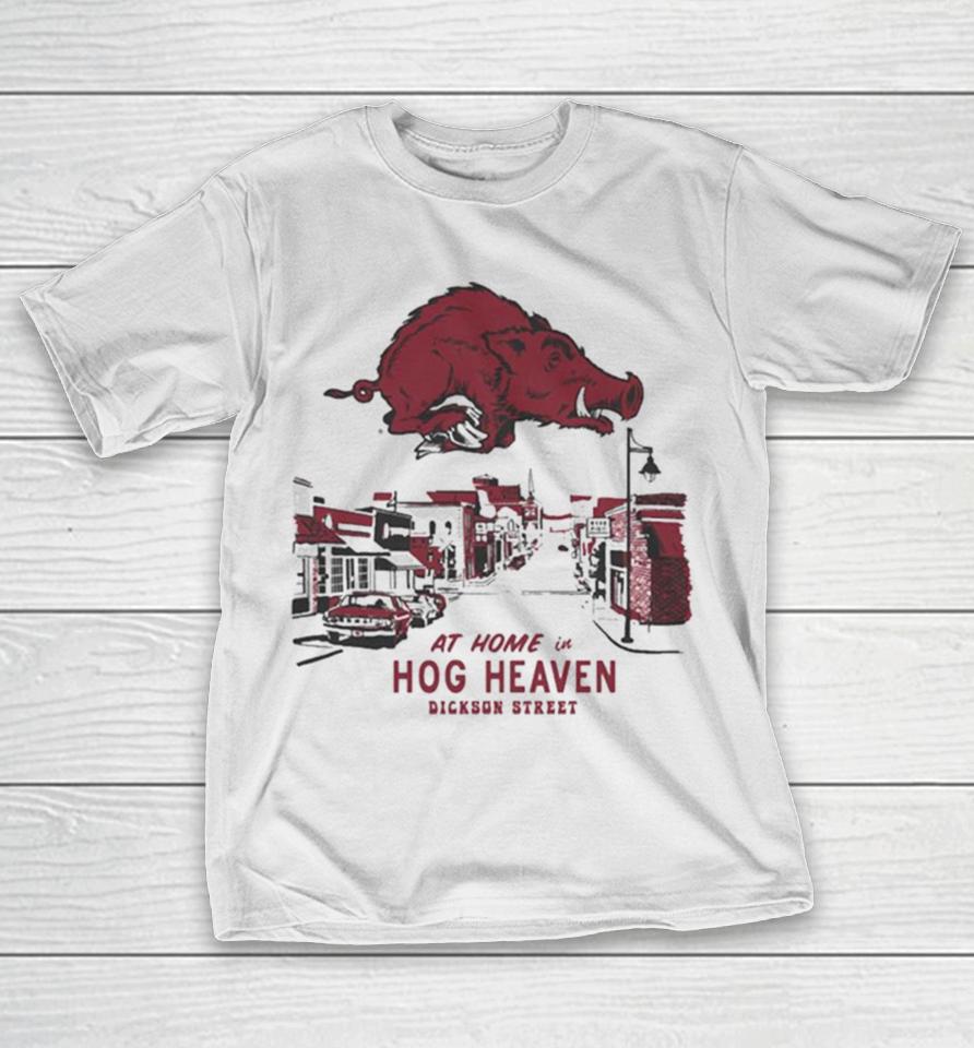University Of Arkansas Vault Hog Heaven On Dickson Street T-Shirt