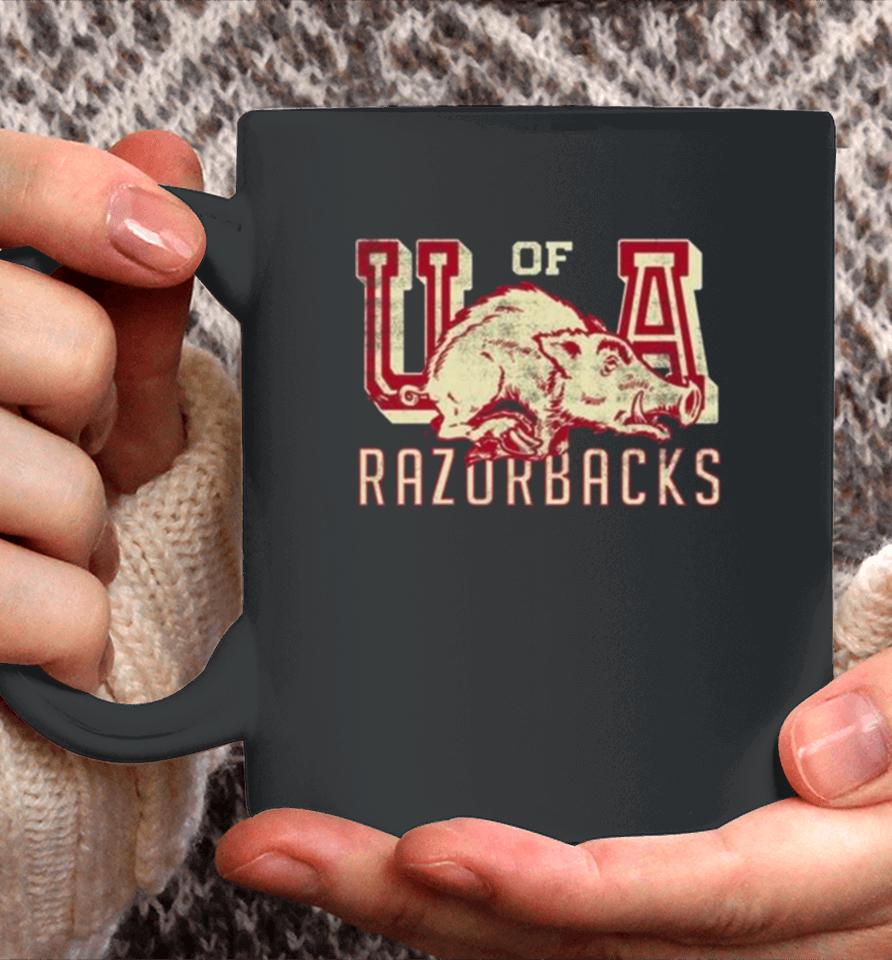 University Of Arkansas Vault Razorbacks Script Coffee Mug