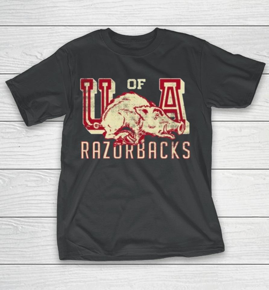 University Of Arkansas Vault Razorbacks Script T-Shirt