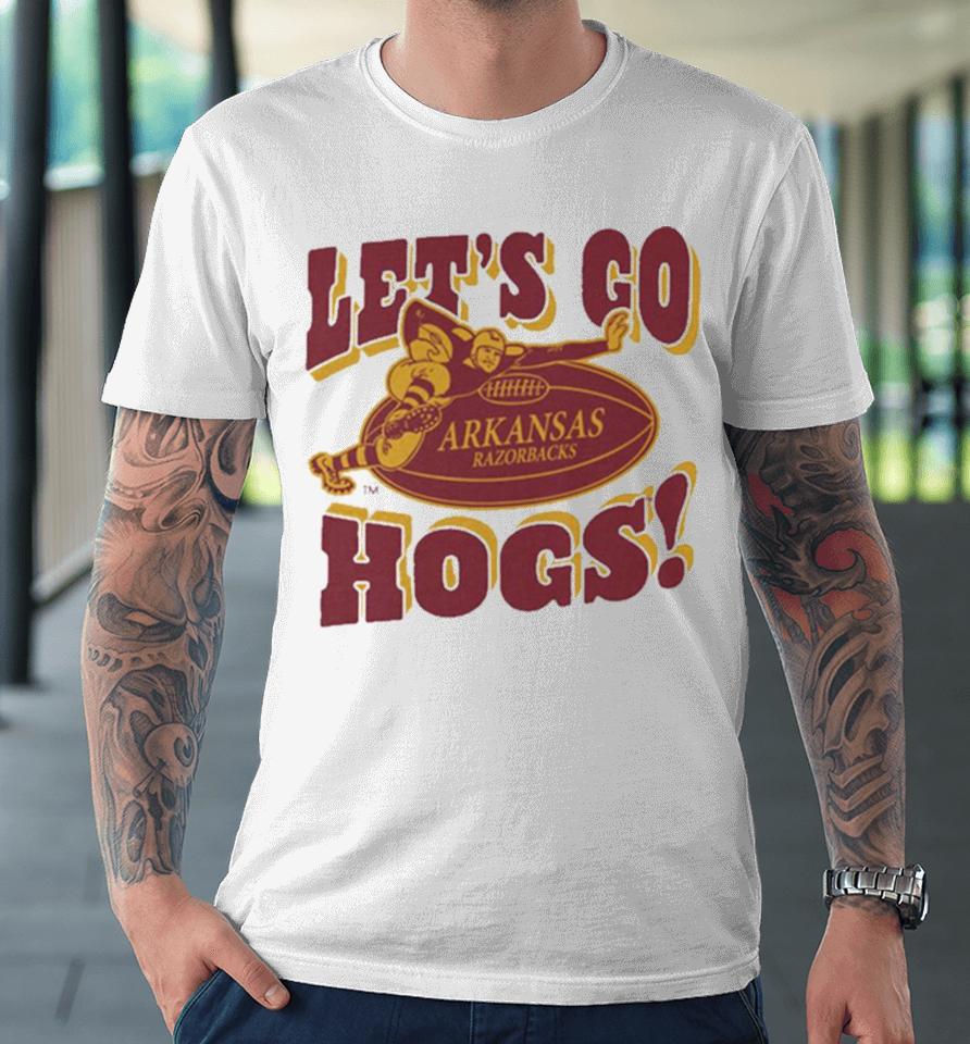 University Of Arkansas Vault Razorbacks Stiff Arm Premium T-Shirt