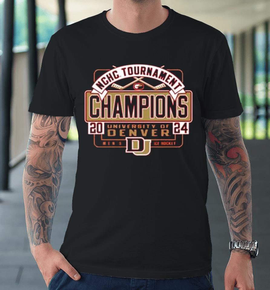 University Of Denver Men’s Hockey 2024 Summit League Tournament Champions Premium T-Shirt