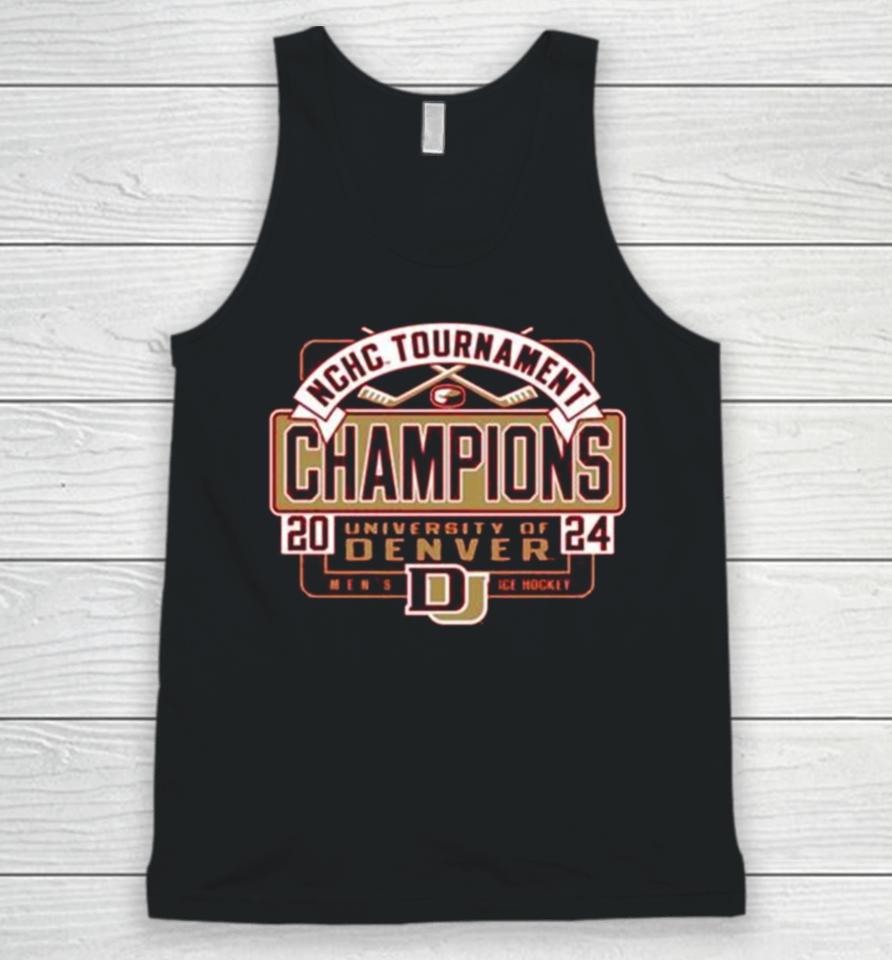 University Of Denver Men’s Hockey 2024 Summit League Tournament Champions Unisex Tank Top