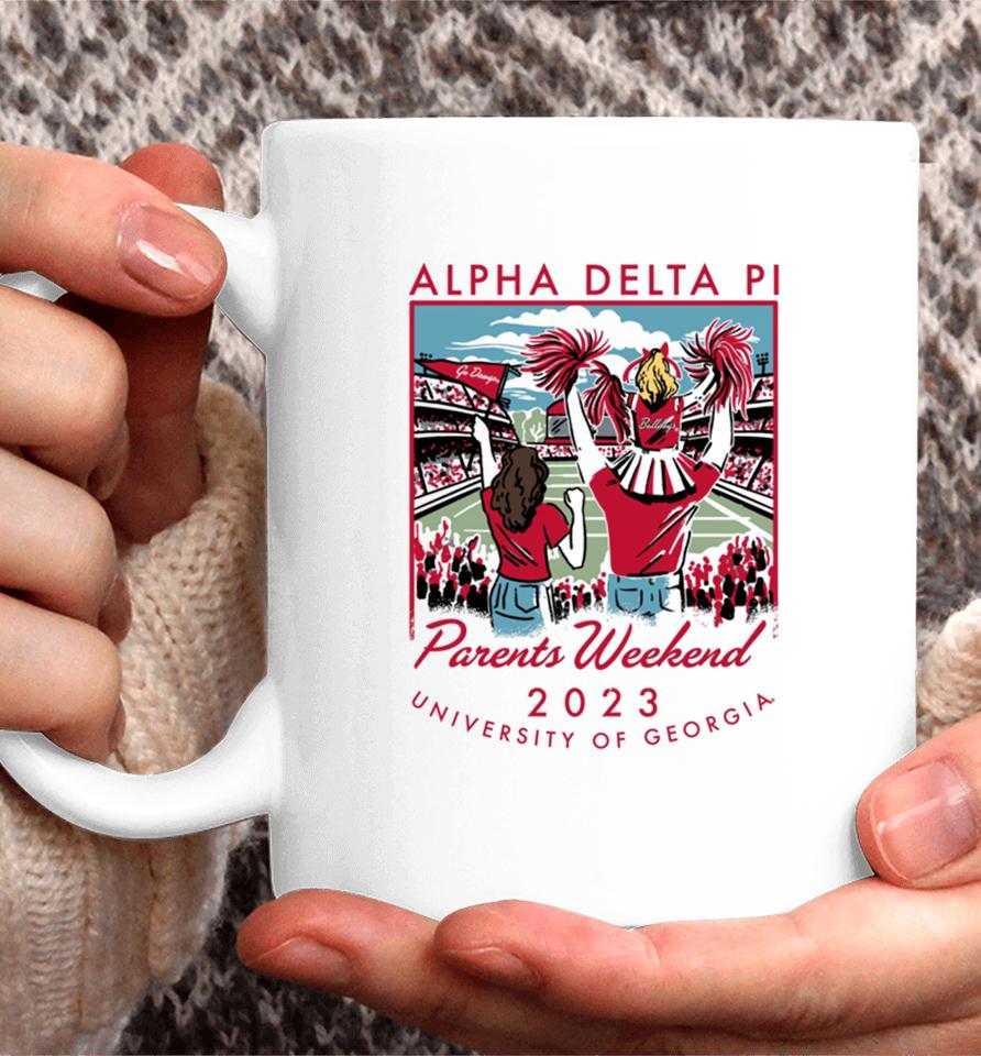 University Of Georgia 2023 Alpha Delta Pi Parents Weekend Coffee Mug